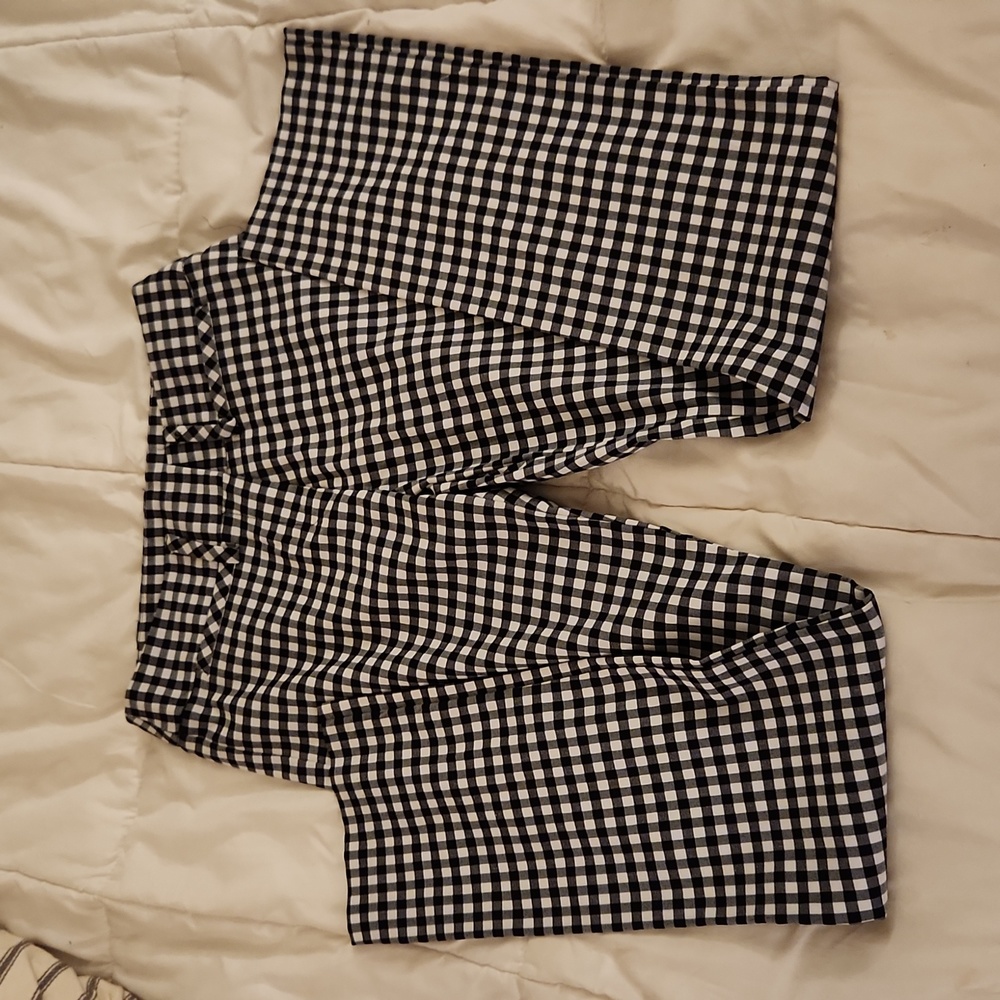 Laundry by Shelli Segal black white checkered pants size 4